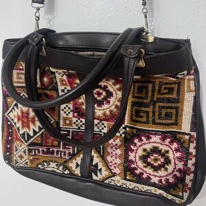 Multicolor Patterned Women's Bag